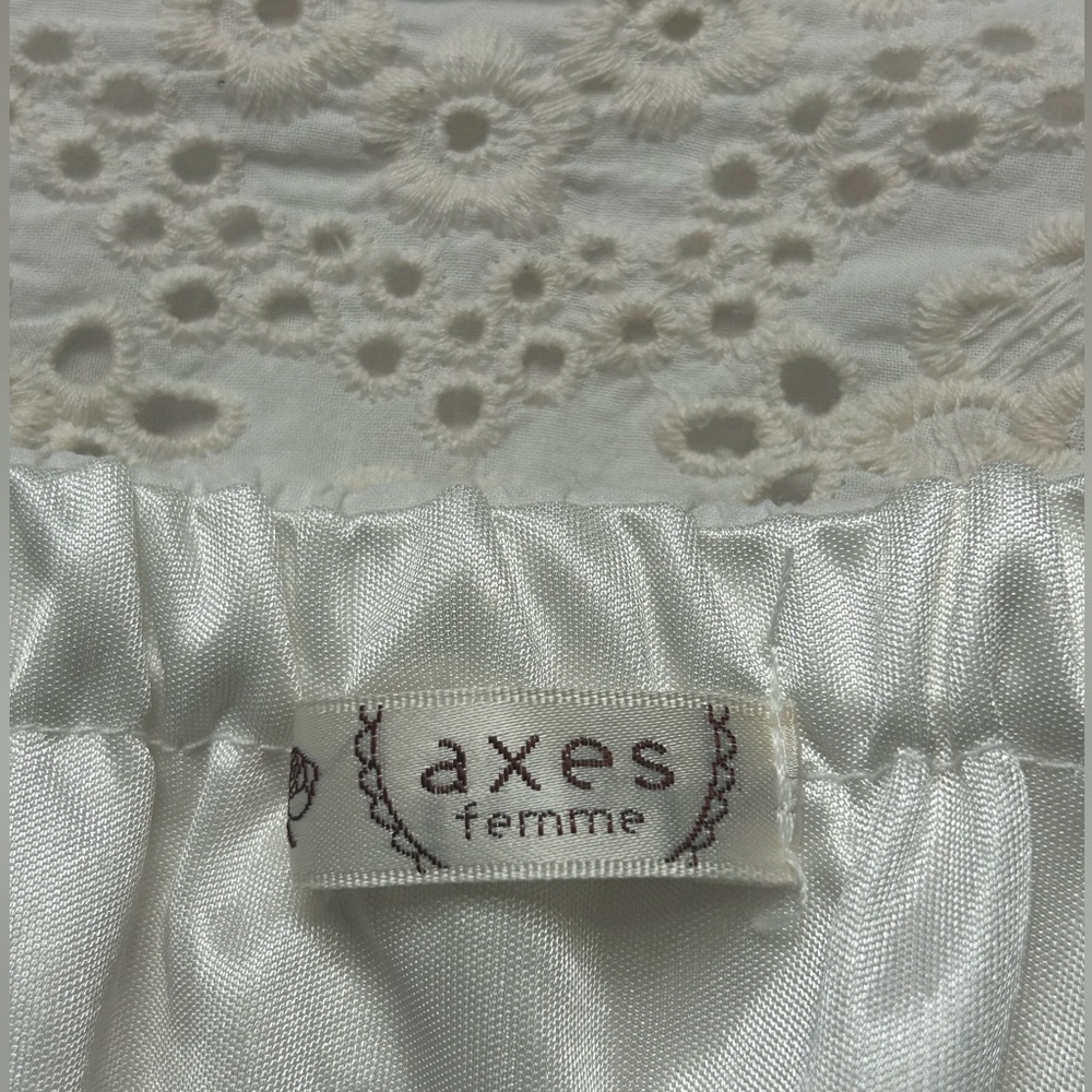 AXES FEMME Women’s Embroidered Camisole Waist Ribbon Dress Size: M - Picture 10 of 10